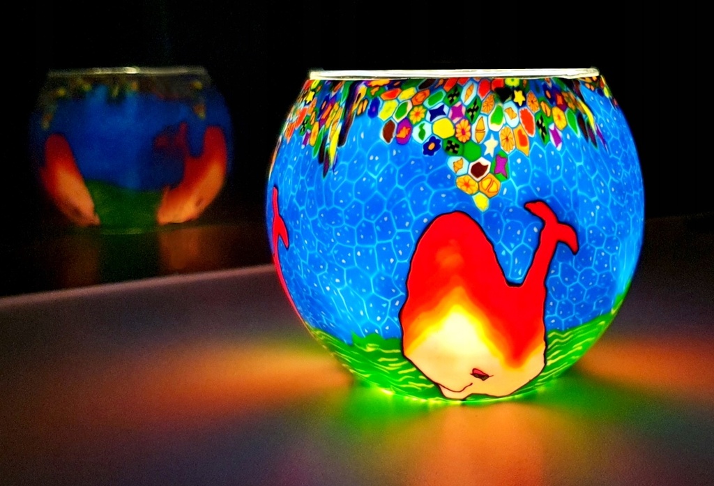 LAMPA WITRAŻOWA RĘCZNIE WYKONANA - LEMA3D