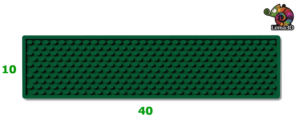 MATA PODKŁADKA BAROWA XS 10x40cm ZIELONA - LEMA3D