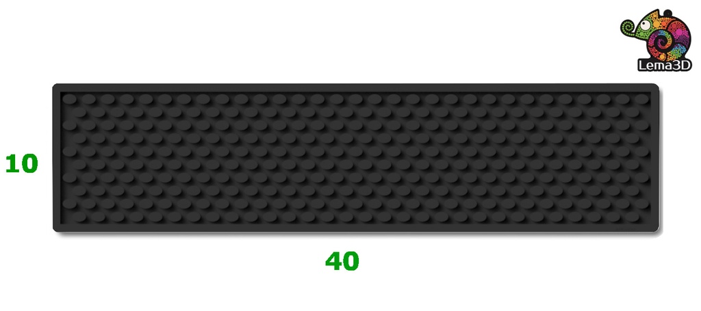 bar maty podkładka BAROWA XS 40x10cm czarna