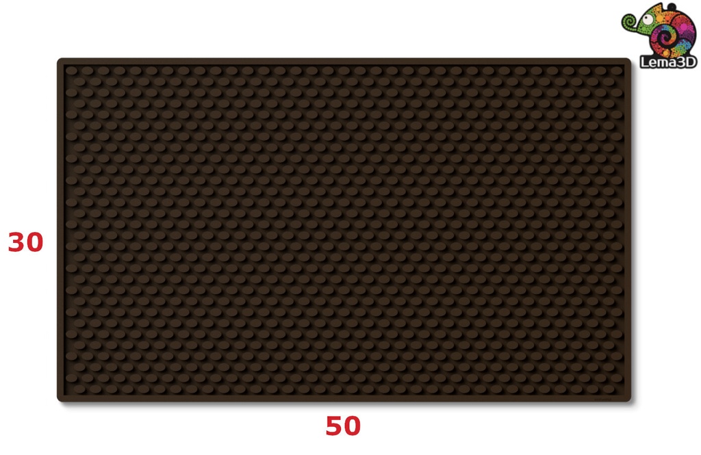 DUŻA MATA BAROWA OCIEKACZ XL BRĄZOWY - LEMA3D