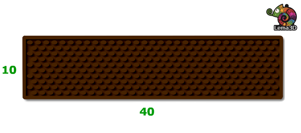 mata podkładka BAROWA bar mata XS 40x10cm brązowa