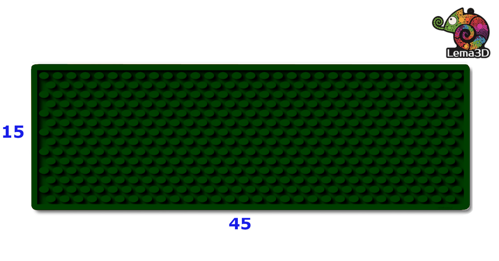 MATA PODKŁADKA BAROWA S 15x45cm ZIELONA - LEMA3D