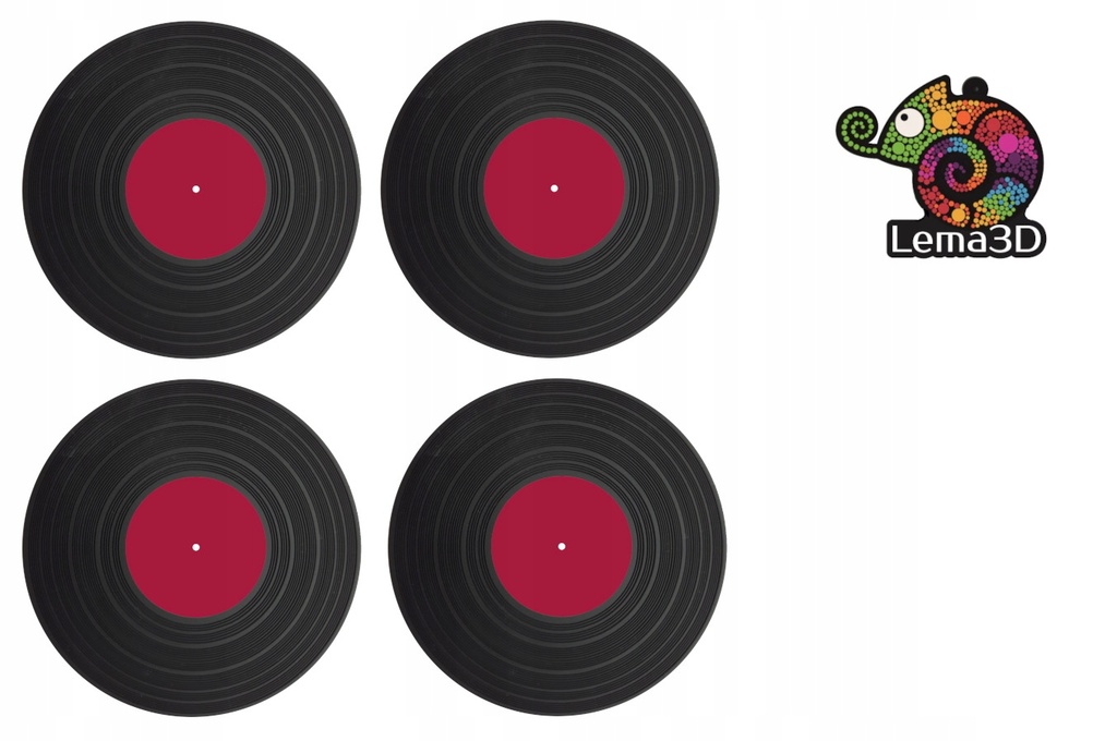 PODSTAWKI POD KUBEK PŁYTA WINYLOWA 4szt - NOWOŚĆ