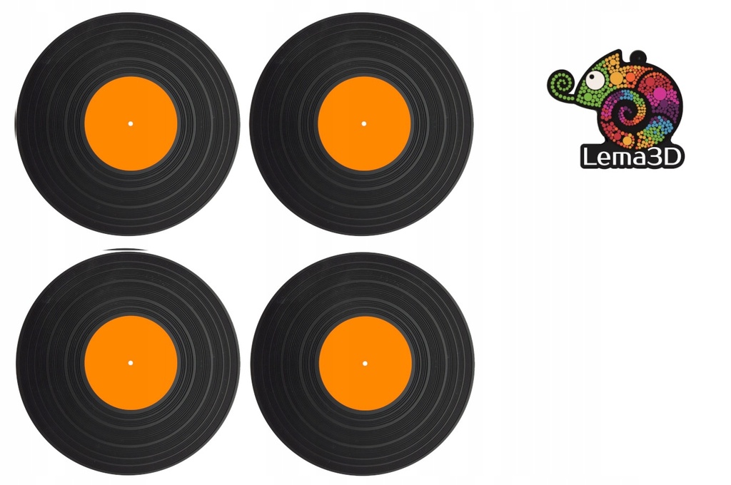 PODSTAWKI POD KUBEK PŁYTA WINYLOWA 4szt - NOWOŚĆ
