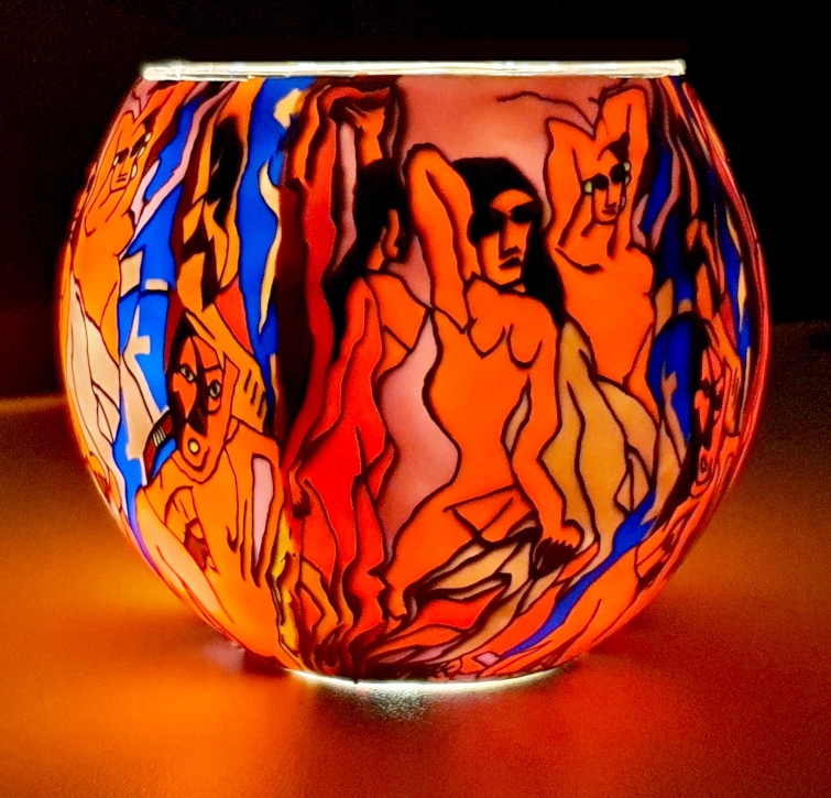 ŚWIECZNIK DO SYPIALNI LAMPION JOGA MEDYTACJA