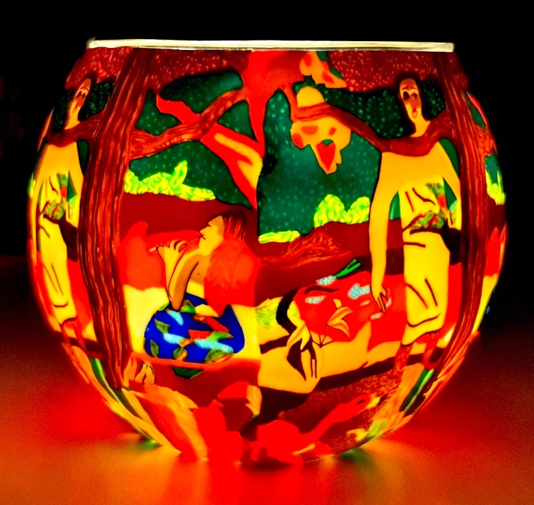 ŚWIECZNIK DO SYPIALNI LAMPION JOGA MEDYTACJA