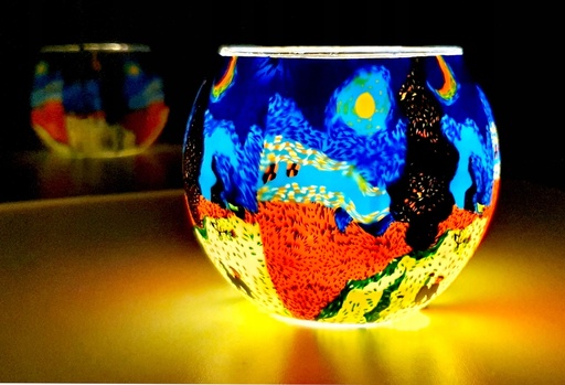 [św/GGG/LED] LAMPA DO SYPIALNI LED MEDYTACJA JOGA - LEMA3D