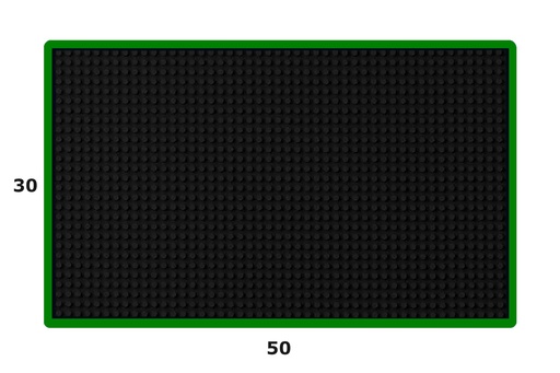 [MATA/XL/P-BLACK/R-GREEN349] mata BAROWA ociekacz Barmat XL50x30czarny zielony