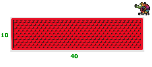 [MATA/XS/RED185] bar mata mata BAROWA prostokąt XS 40x10cm RED