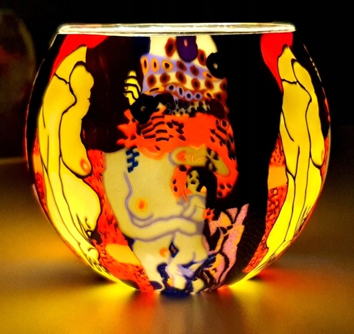 [św/JJJ] LAMPION WITRAŻOWY NA T-LIGHT MEDYTACJA JOGA