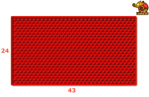 [MATA/M/RED185] barmata mata podkładka BAROWA M 43x24cm czerwony